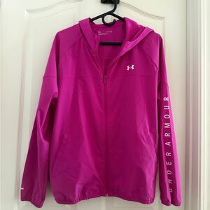 Under Armour Woven Branded Full Zip Hoodie